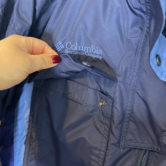 Columbia Womens Down Filled Puffer Ski Jacket Size M Athleisure Blue - Picture 9 of 15